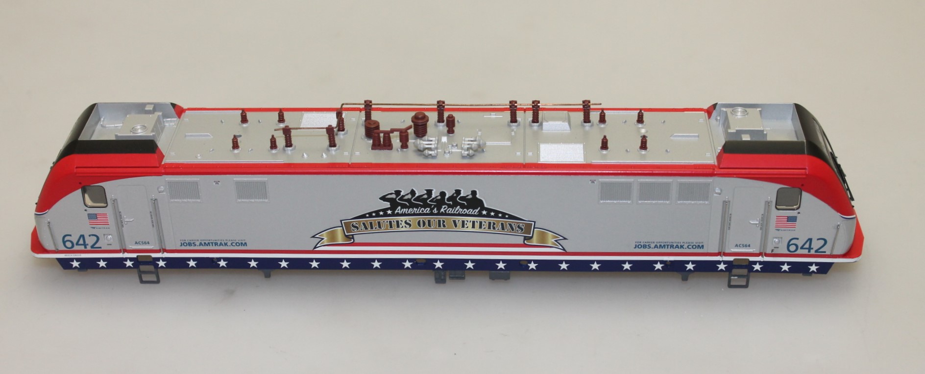 (image for) Shell - Amtrak #642, Salutes Our Veterans No Light Board (HO ACS-64)